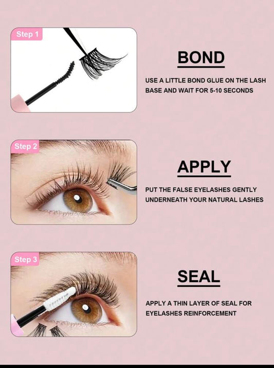 Twist Set- 10ml Eyelash Bond+Seal, Applicator.